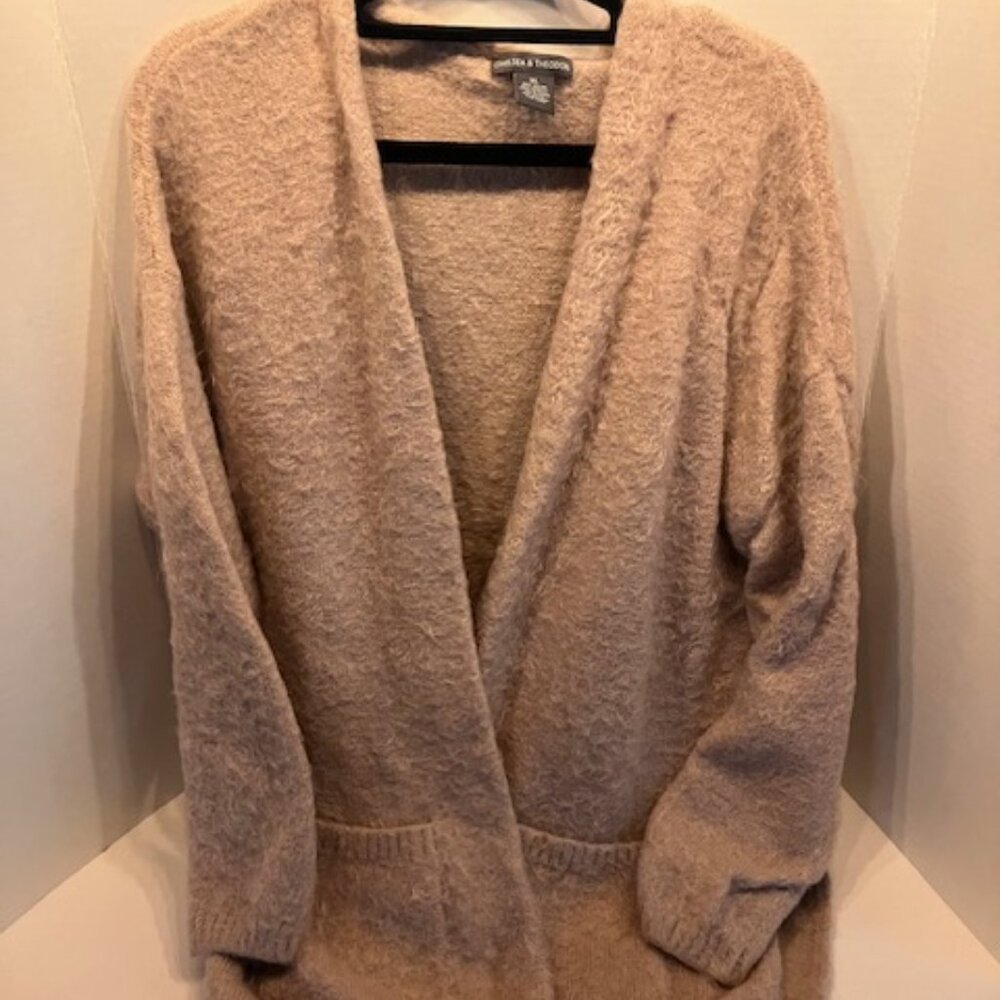Warm, Fuzzy, Open Front Cardigan